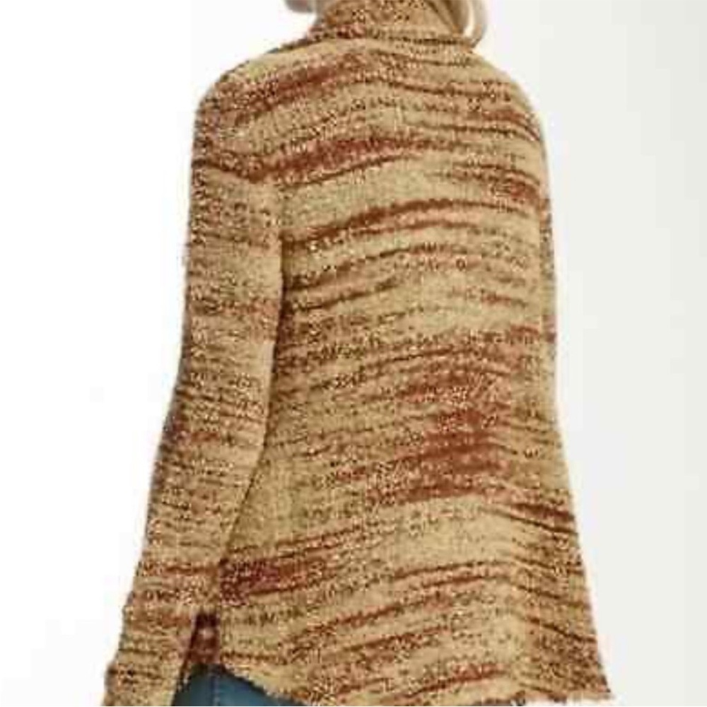 FREE PEOPLE Zebra Yarn Button Down Wool Jacket Coat - Picture 3 of 16